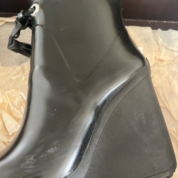 Coach Black Wedge Rainboots - Picture 15 of 16